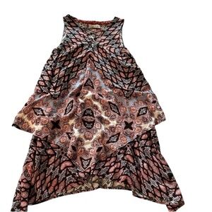 Knox Rose women's size XS v-neck flowy layered dress